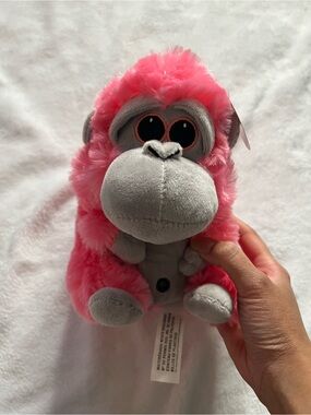 Monkey Pink small cute grey monkey with pink fur arcade plush